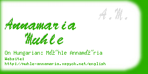 annamaria muhle business card